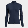 SILKY TECH NYLON RUCHED FULL ZIP LAYER image number 1