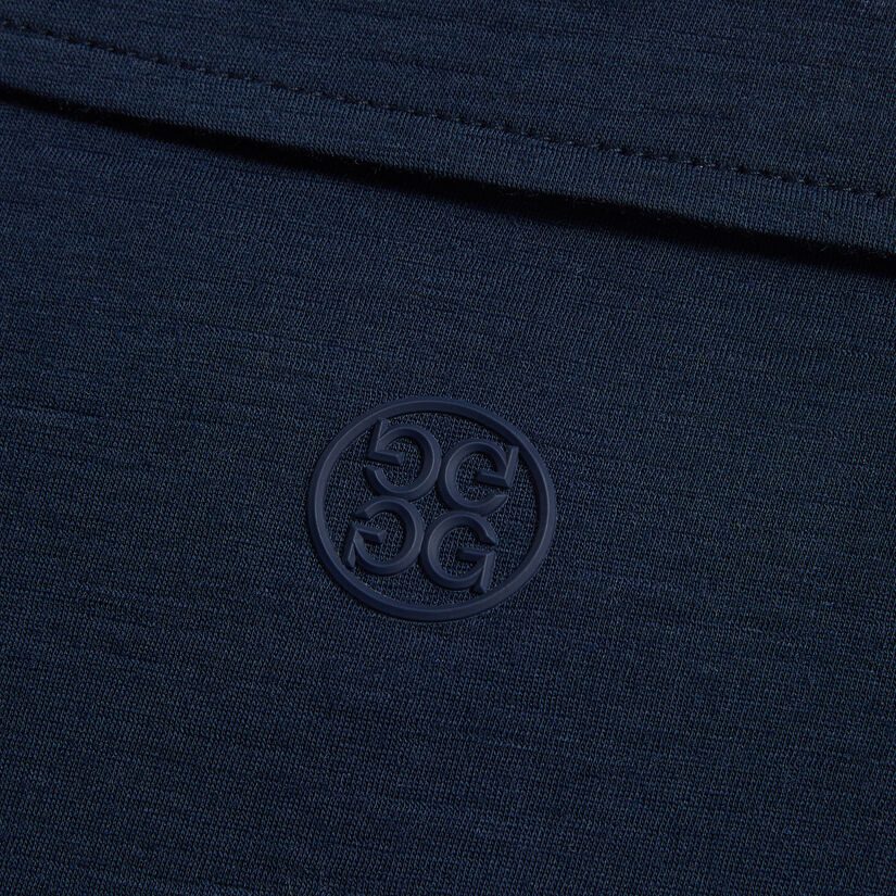 LIGHTWEIGHT TECHNICAL PERFORMANCE FINE WOOL MODERN SPREAD COLLAR POLO image number 6