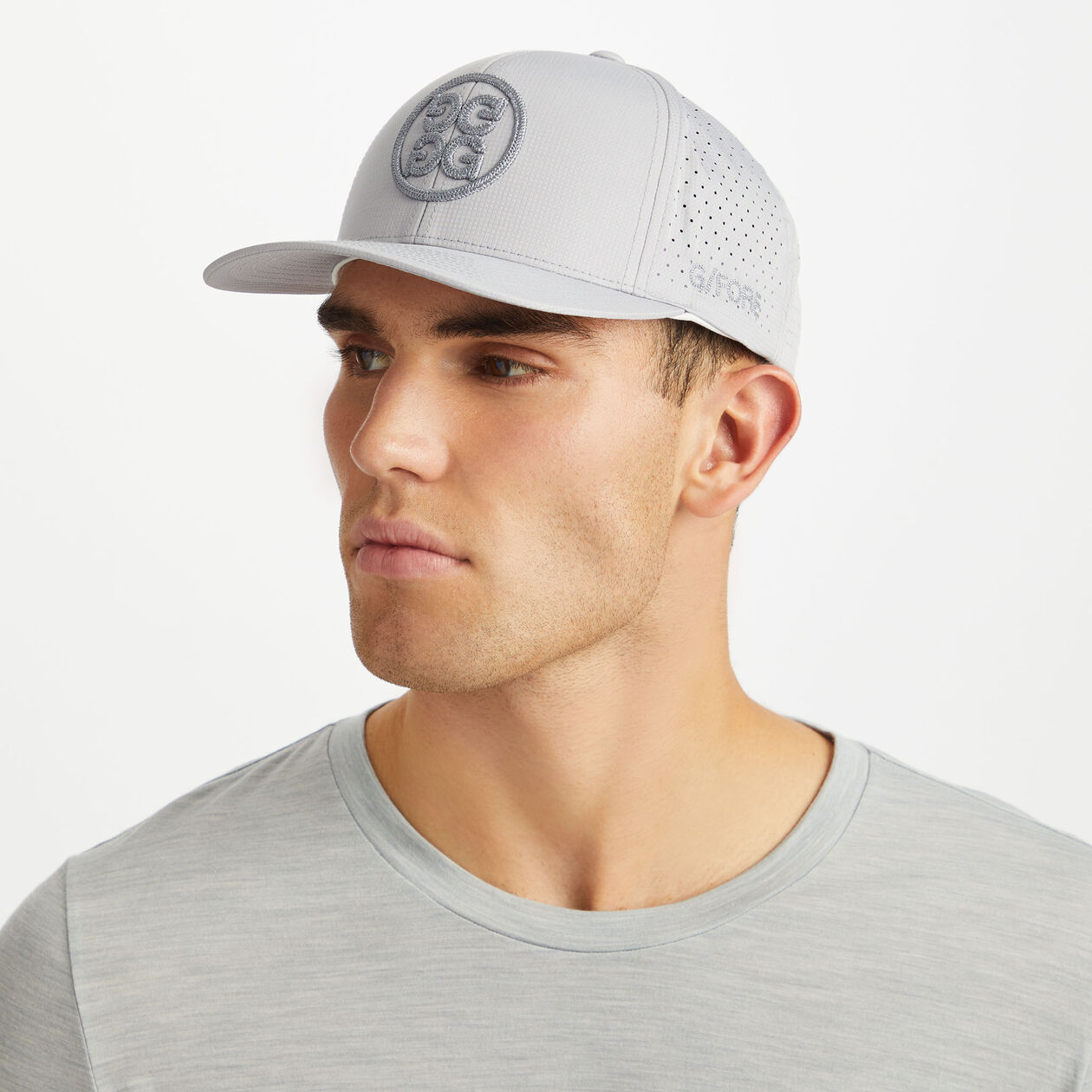 PERFORATED CIRCLE G'S RIPSTOP SNAPBACK HAT | MEN'S 