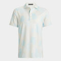 STAMPED FLORAL TECH JERSEY POLO image number 1