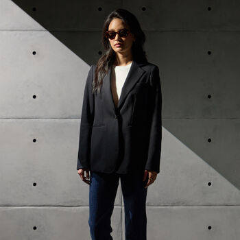 DOUBLE KNIT TAILORED BLAZER