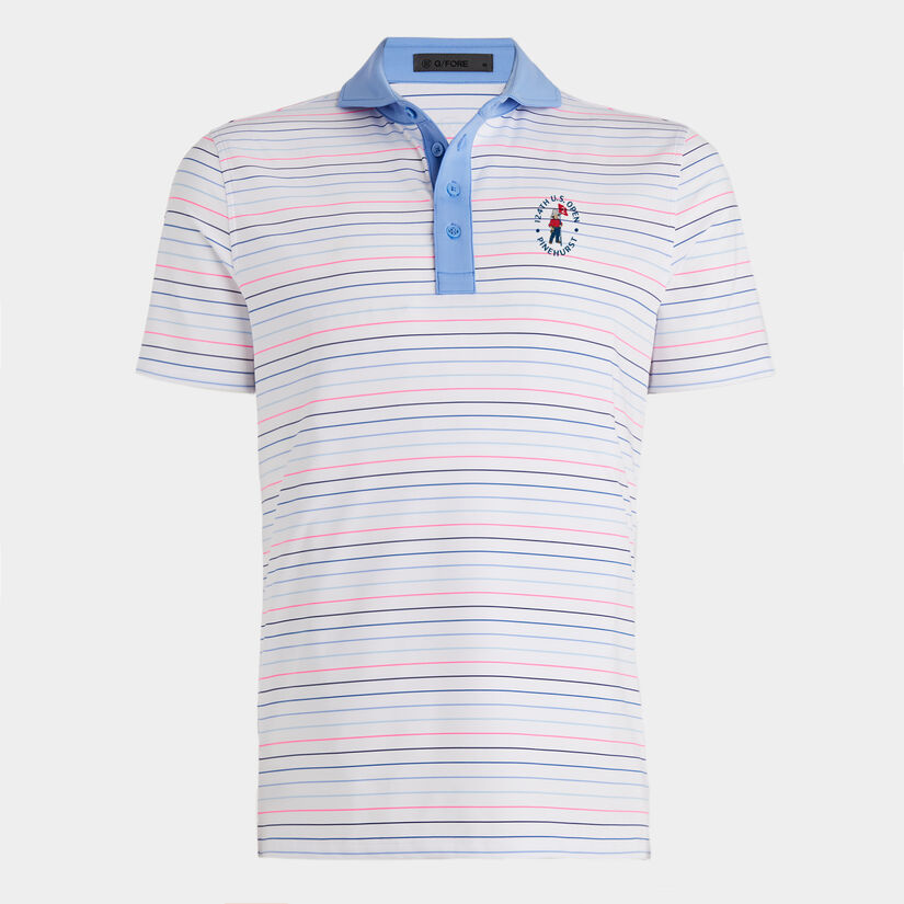 Limited Edition 2024 U.S. Open MULTI STRIPE TECH JERSEY POLO image number 1