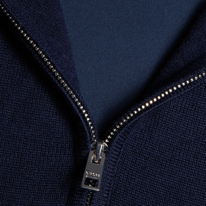 WIND BREAKER MERINO WOOL QUARTER ZIP VEST image number 6