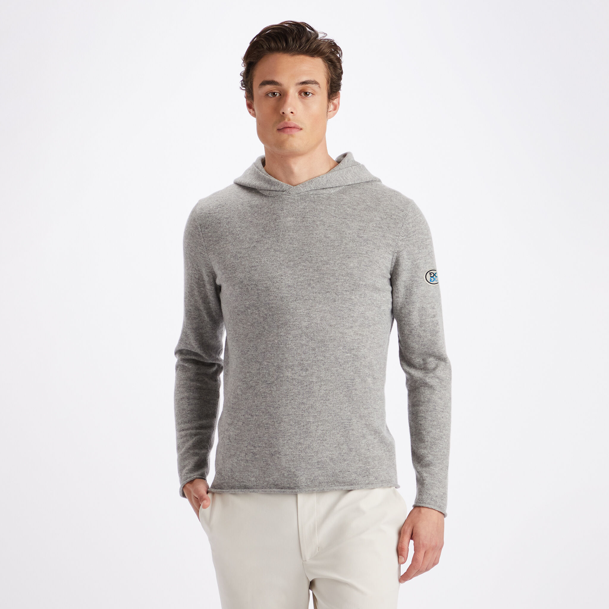 CASHMERE BLEND HOODED PULLOVER SWEATER – G/FORE