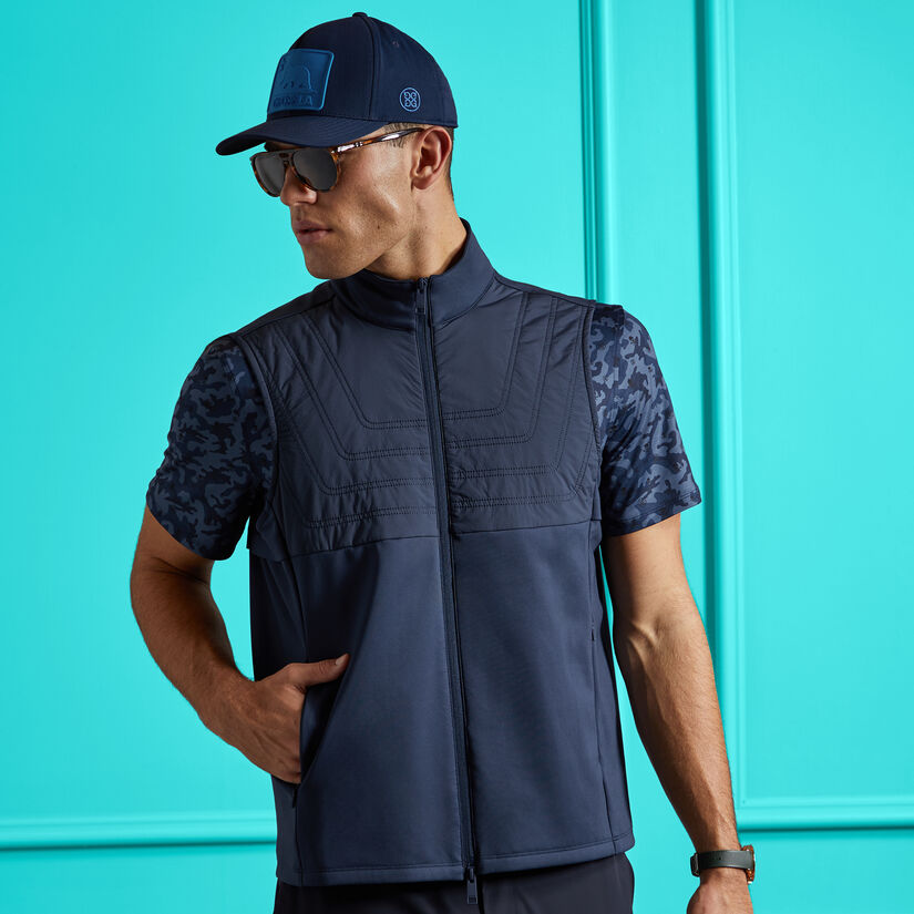 QUILTED HYBRID STRETCH VEST image number 2