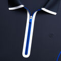 LIGHTWEIGHT WARP KNIT QUARTER ZIP POLO image number 5