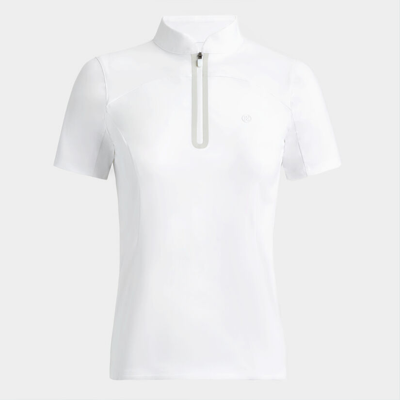 INTERLOCK QUARTER ZIP SHORT SLEEVE PULLOVER image number 1