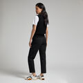 HIGH WAISTED FINE WOOL TWILL TAPERED TROUSER image number 4