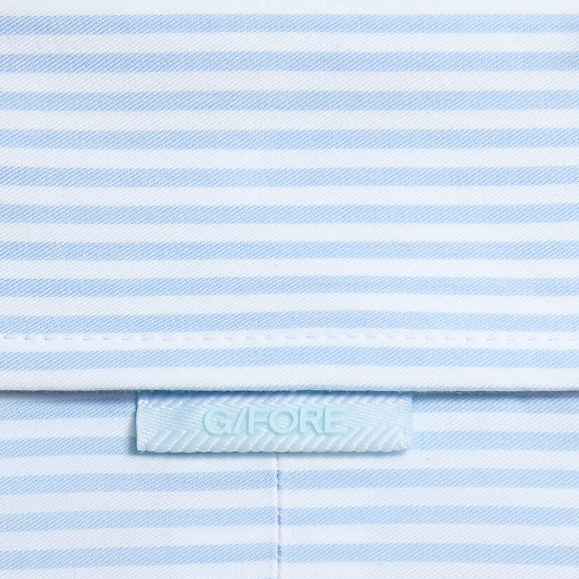 SPREAD COLLAR STRIPED STRECH WOVEN SHIRT image number 6