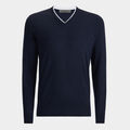 MERINO WOOL BLEND V NECK SWEATER image number 1