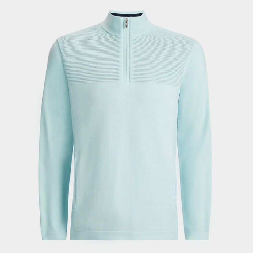 WIND BREAKER MERINO WOOL QUARTER ZIP PULLOVER image number 1