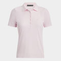 CONTRAST COLLAR RIBBED TECH NYLON POLO image number 1