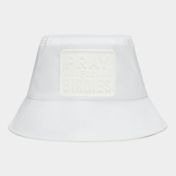 PRAY FOR BIRDIES PERFORATED FEATHERWEIGHT TECH BUCKET HAT