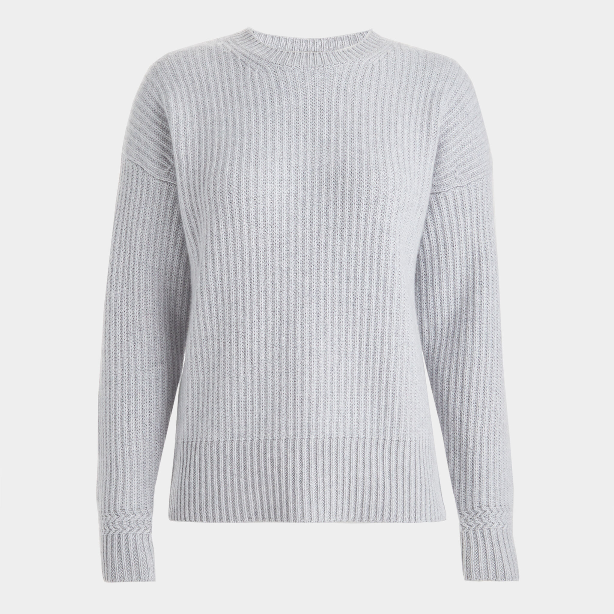 CASHMERE SIDE ZIP RIBBED CREWNECK SWEATER | WOMEN'S TOPS | G/FORE