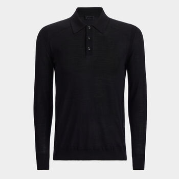 FINE MERINO WOOL SWEATER POLO