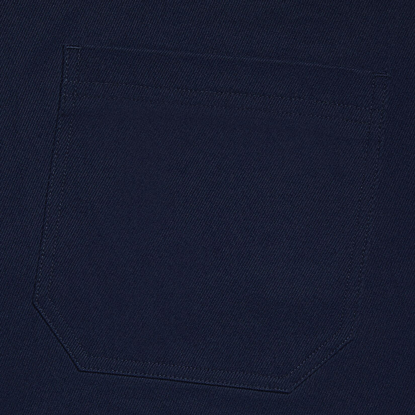 COTTON TWILL HIGH RISE STRAIGHT TAPERED LEG TROUSER image number 5