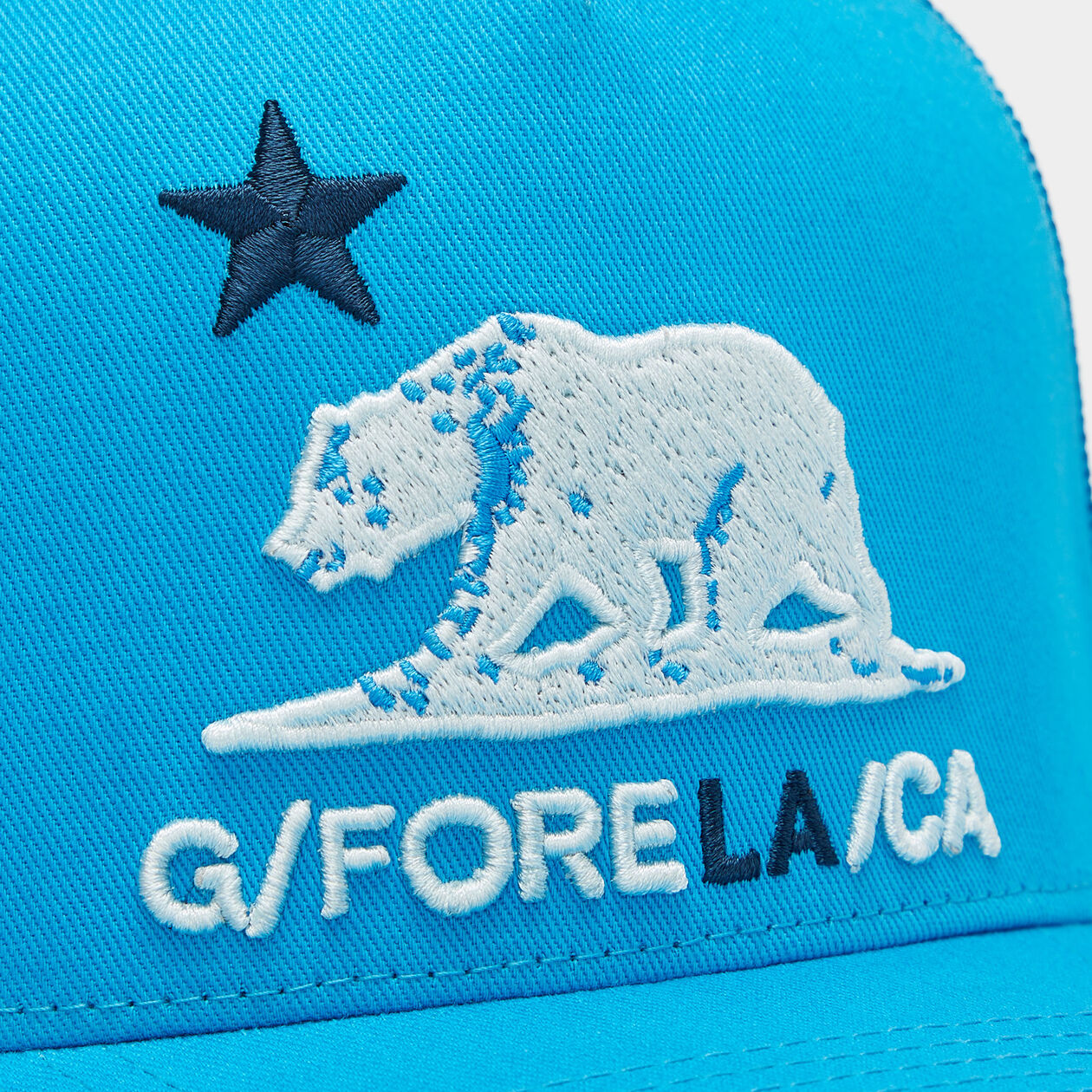 G/FORE Keep On Golfin' Cotton Twill Trucker Golf Hat Snow - Carl's Gofland