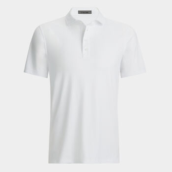 RIB GUSSET MÉLANGE ICE NYLON SPREAD COLLAR POLO