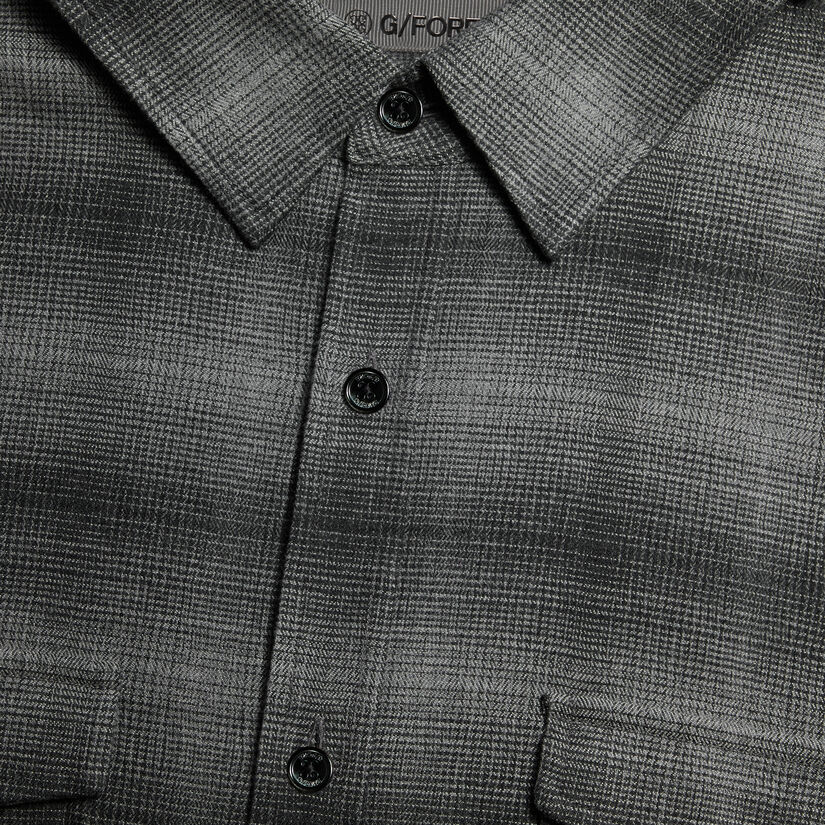 SHADOW PLAID BRUSHED WOVEN SHIRT image number 5