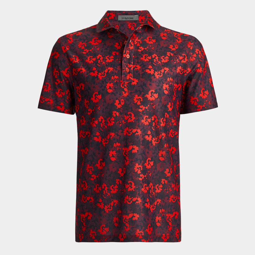 CAMO FLORAL TECH PIQUÉ POLO image number 1