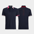 SILKY PIQUÉ CONTRAST BANDED SLEEVE POLO image number 1