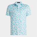 MAPPED ICON CAMO TECH JERSEY MODERN SPREAD COLLAR POLO image number 1