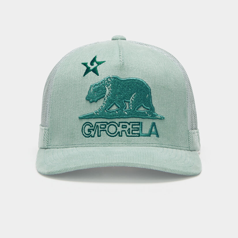 G/FORE LA COTTON CORDUROY TALL TRUCKER HAT image number 2