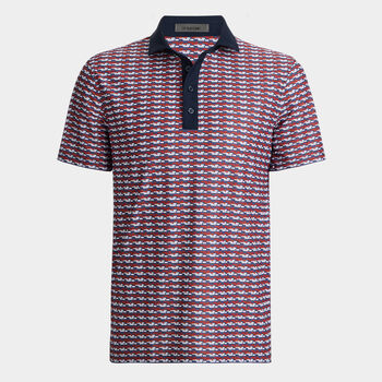 BRICK STRIPE TECH PIQUÉ POLO