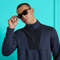 DOUBLE KNIT BRUSHED BACK SCUBA QUARTER ZIP PULLOVER image number 2