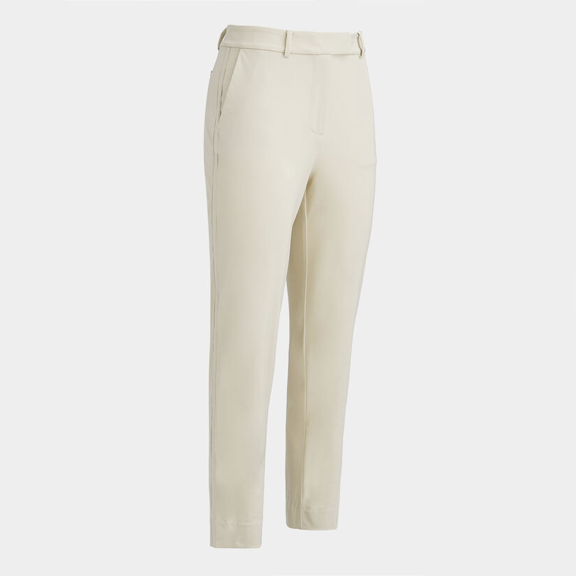 STRETCH PERFORMANCE TWILL MID RISE STRAIGHT LEG TROUSER image number 1