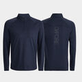 TECH MÉLANGE RAGLAN QUARTER ZIP PULLOVER image number 1