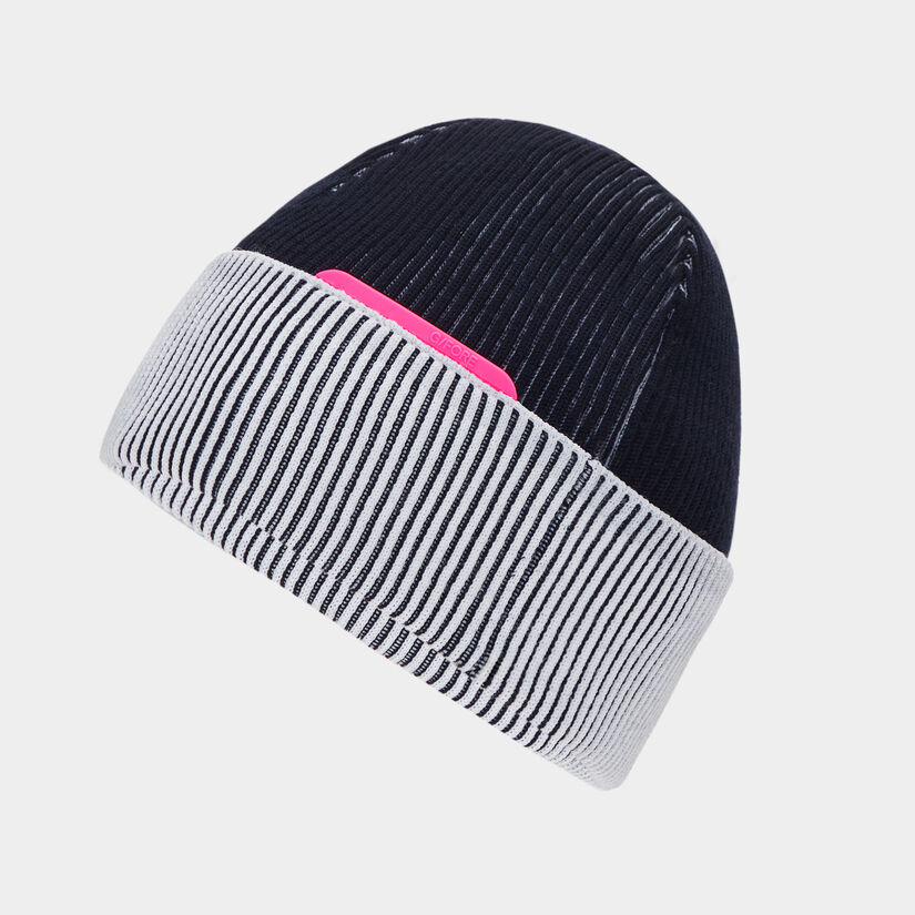 CONTRAST RIB KNIT BEANIE image number 1