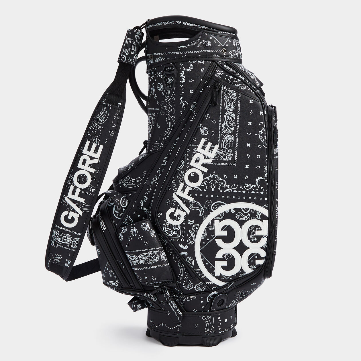 SAFFIANO BANDANA PRINT TOUR GOLF BAG | GOLF BAGS FOR MEN AND WOMEN