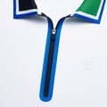 COLOUR BLOCK SILKY TECH NYLON QUARTER ZIP POLO image number 5