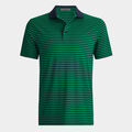 PERFORATED STRIPE TECH JERSEY POLO image number 1