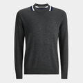 COLOURBLOCK INTARSIA CREWNECK MERINO WOOL SWEATER image number 1