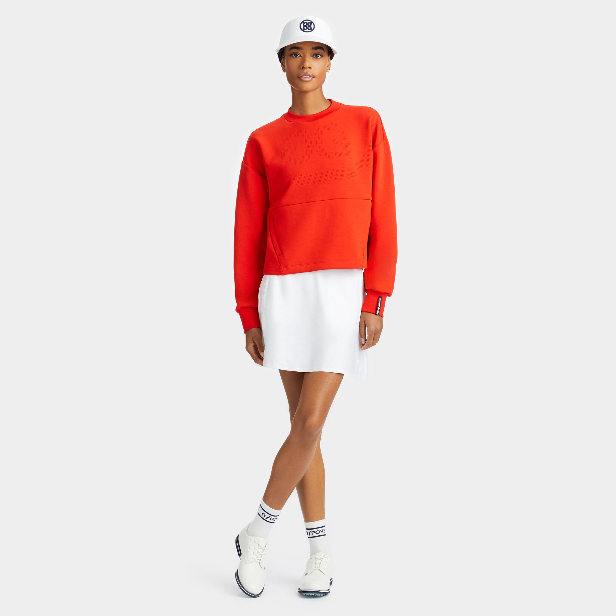 DOUBLE KNIT PERFORATED CIRCLE G'S OPS SWEATSHIRT | WOMEN'S 