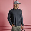 COLOURBLOCK INTARSIA CREWNECK MERINO WOOL SWEATER image number 2