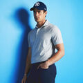 LIGHTWEIGHT TECHNICAL PERFORMANCE FINE WOOL MODERN SPREAD COLLAR POLO image number 2