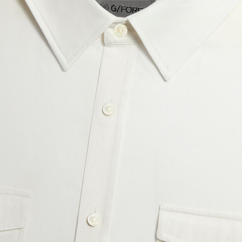 HERRINGBONE BRUSHED WOVEN SHIRT image number 5