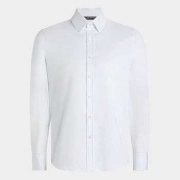 STRETCH COTTON WOVEN SHIRT