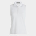 PLEATED COLLAR TECH PIQUÉ SLEEVELESS POLO image number 1