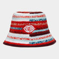 LIMITED EDITION OFFSET STRIPE CROCHET MOTHER GOLFER BUCKET HAT image number 2