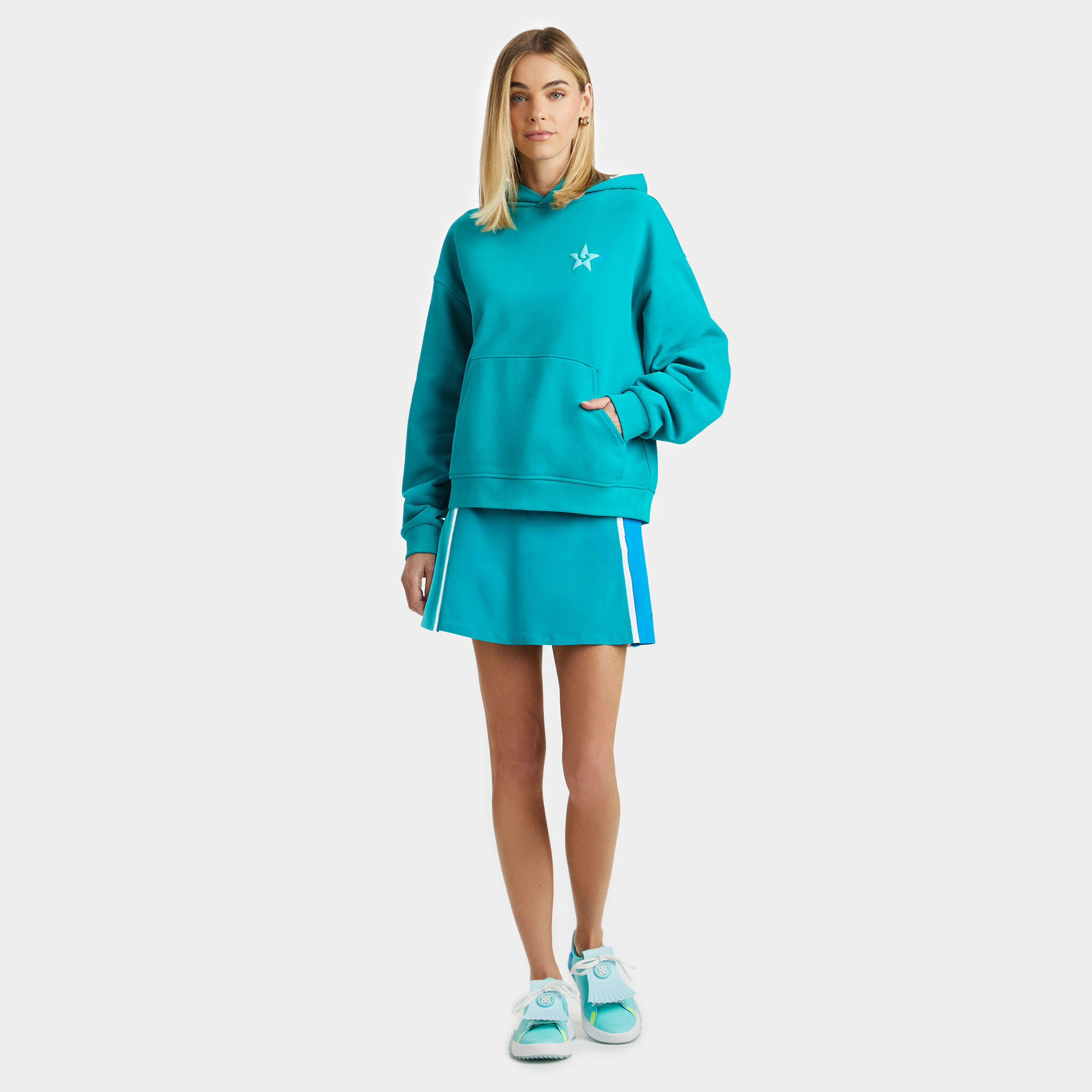G/FORE LA OVERSIZED FRENCH TERRY HOODIE | WOMEN'S TOPS | G/FORE