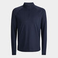 TECH MÉLANGE RAGLAN QUARTER ZIP PULLOVER image number 2