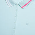 CONTRAST COLLAR RIBBED TECH NYLON LONG SLEEVE POLO image number 5