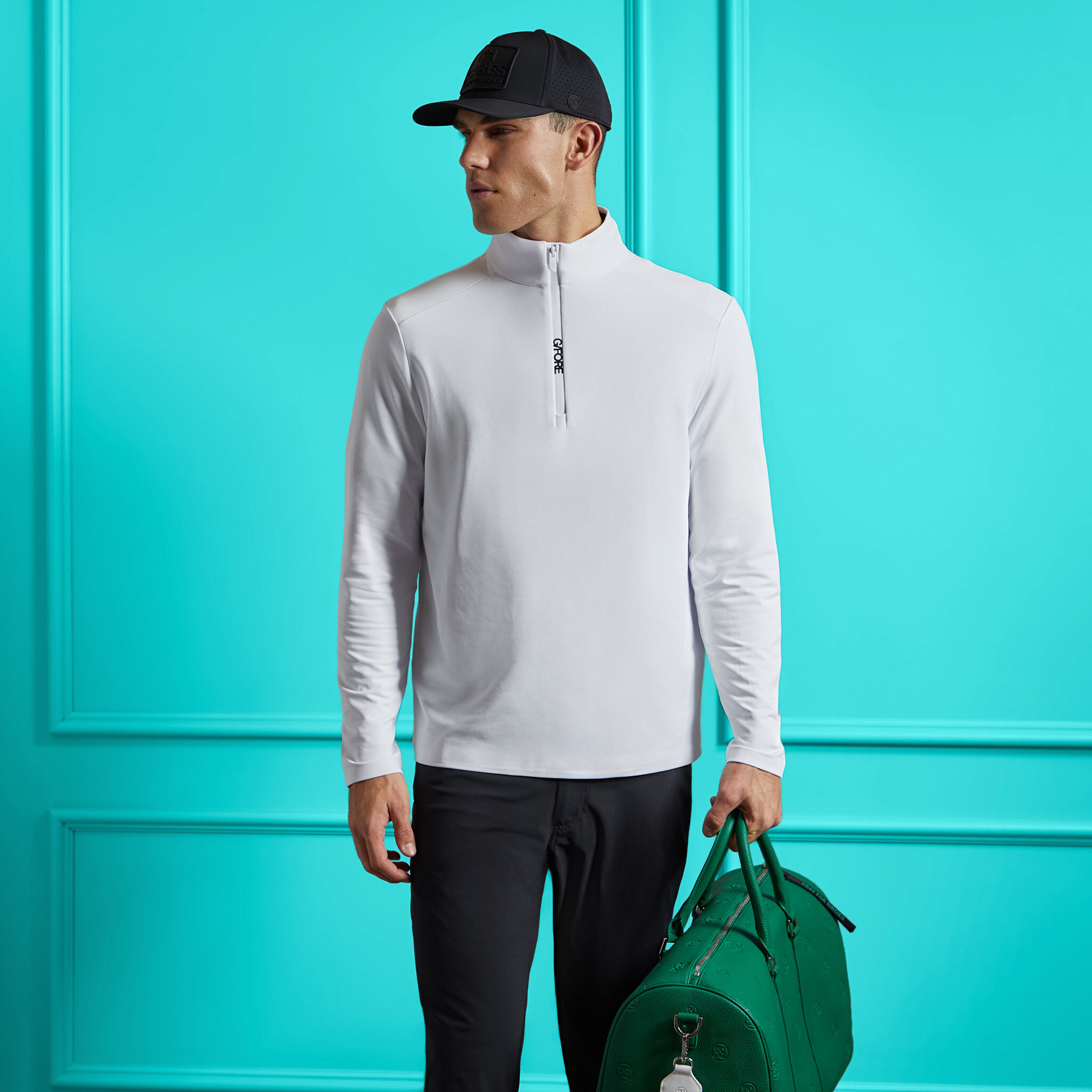 BRUSHED BACK TECH QUARTER ZIP PULLOVER