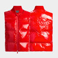 LIMITED EDITION HEART G'S COATED NYLON QUILTED PUFFER VEST image number 1