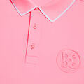 CIRCLE G'S EMBOSSED TECH JERSEY BANDED SLEEVE POLO image number 5