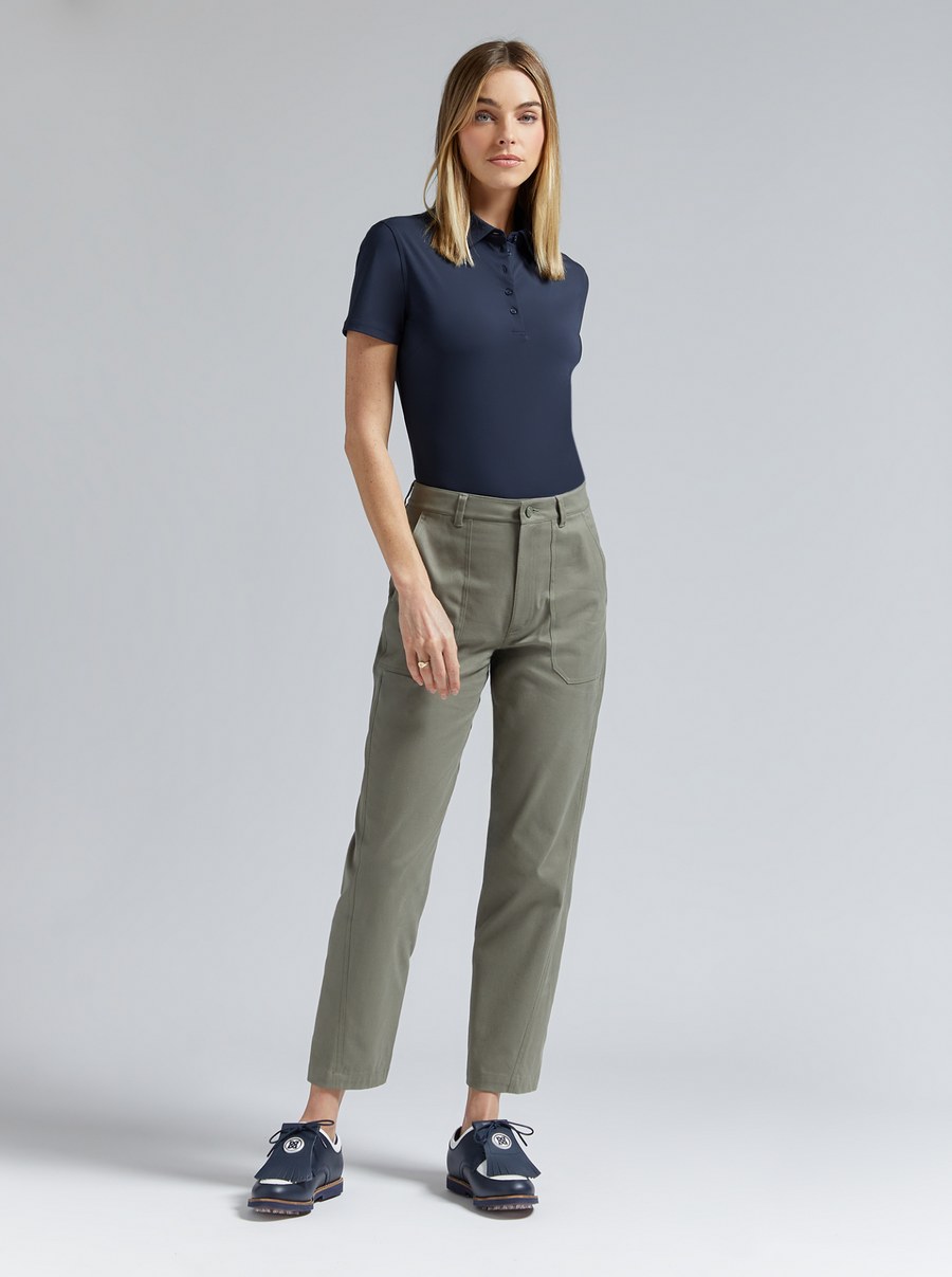 Learn more about the STRETCH COTTON TWILL STRAIGHT TAPERED LEG TROUSER